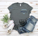 Norcross Baseball Stacked WITH bow (personalized)