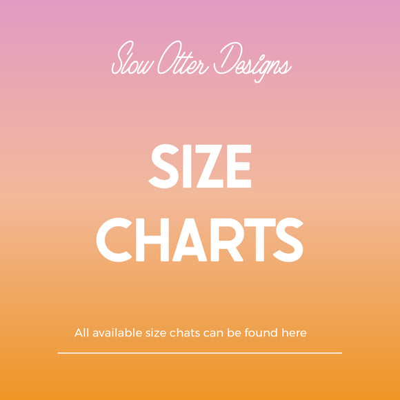 Size Charts and Color Charts