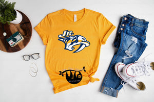 Jr. Preds Unisex Cotton Tee with Customizable Player's Number (on back)