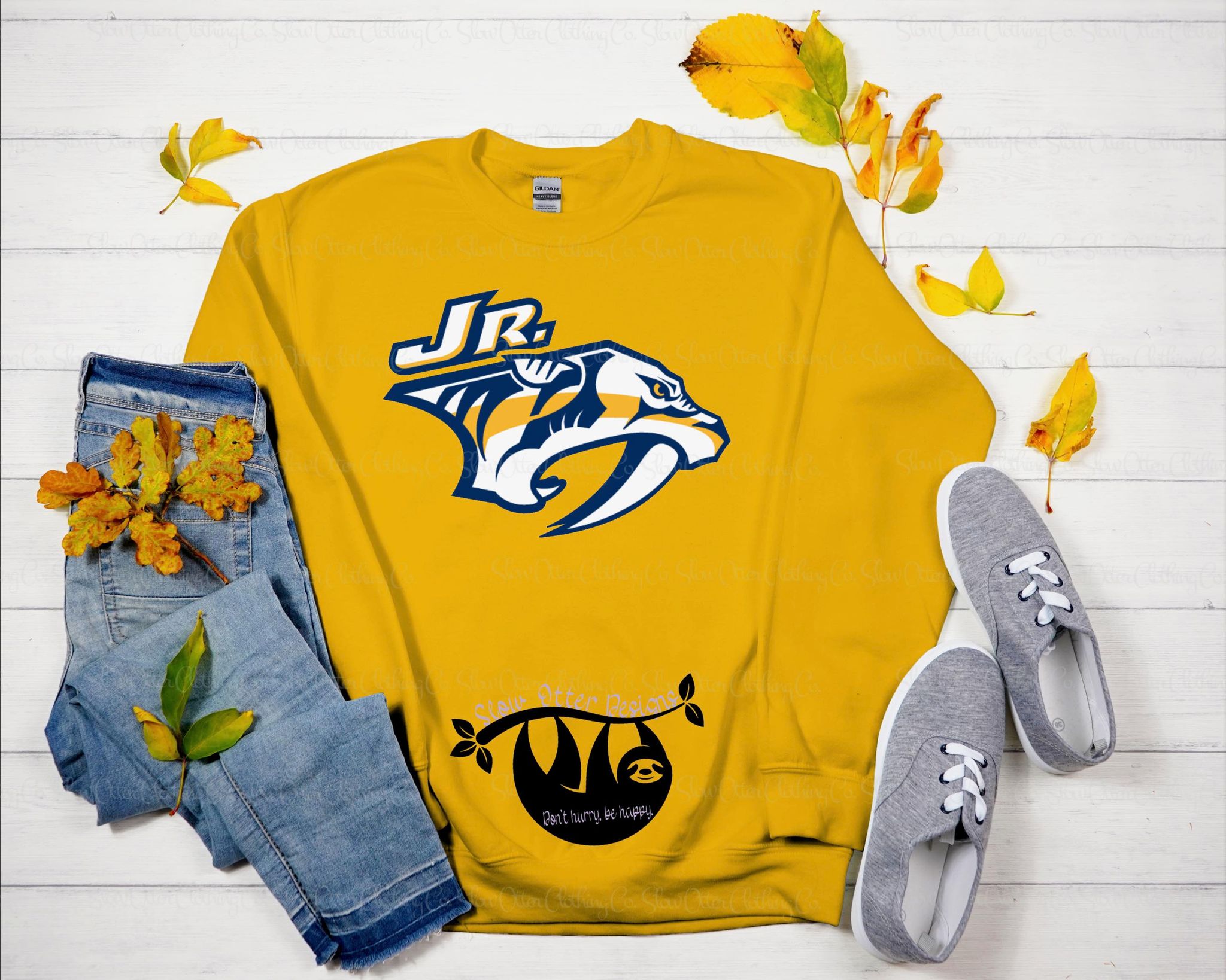 Jr. Preds Unisex Cotton Tee with Customizable Player's Number (on back –  Slow Otter Designs